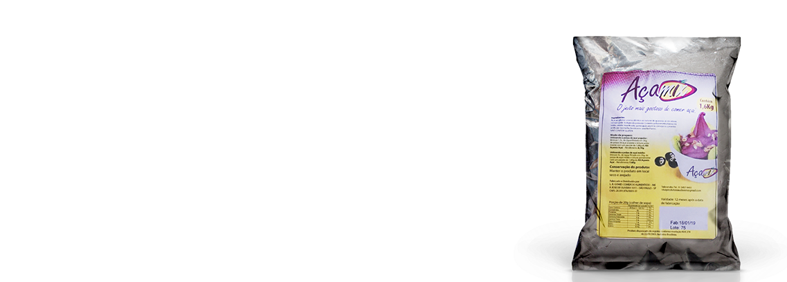 Preparado em Pó para Calda de Açaí